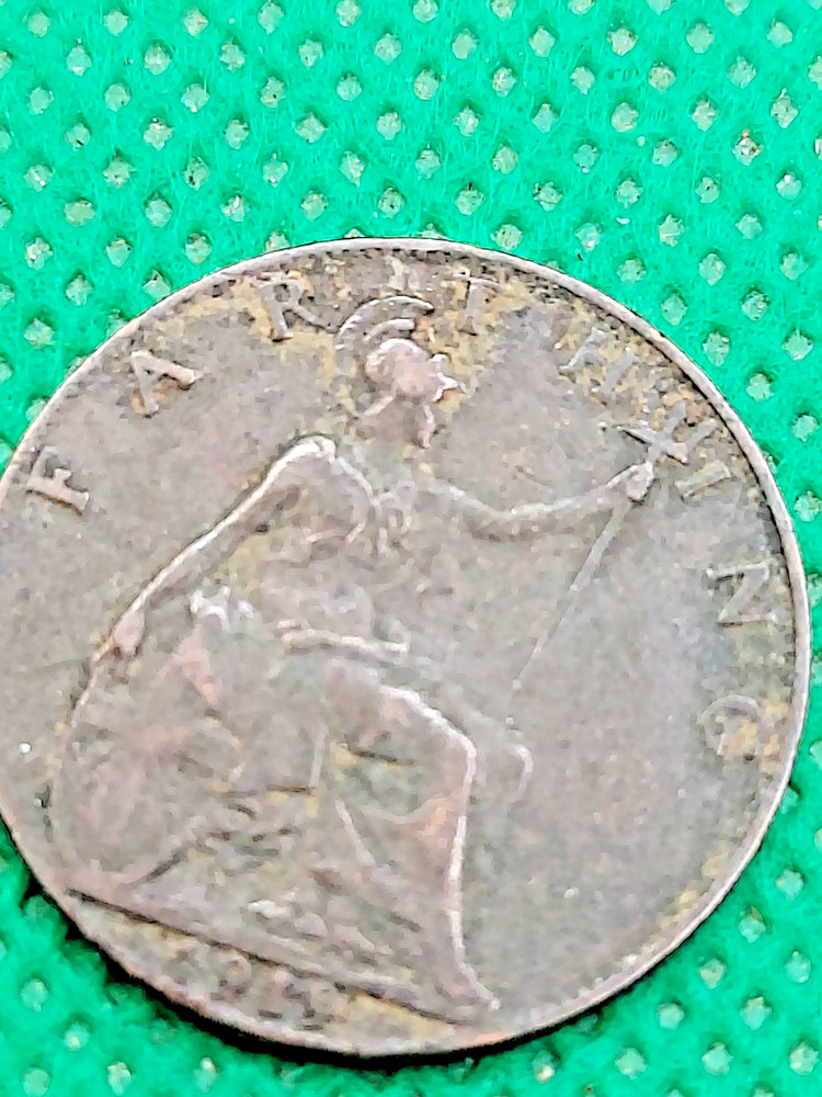 british farthing coin 1919