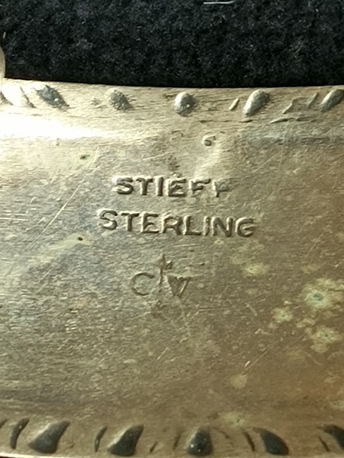 VTG Sterling Silver 925 SCOTCH Williamsburg Liquor Decanter Label Tag STIEFF