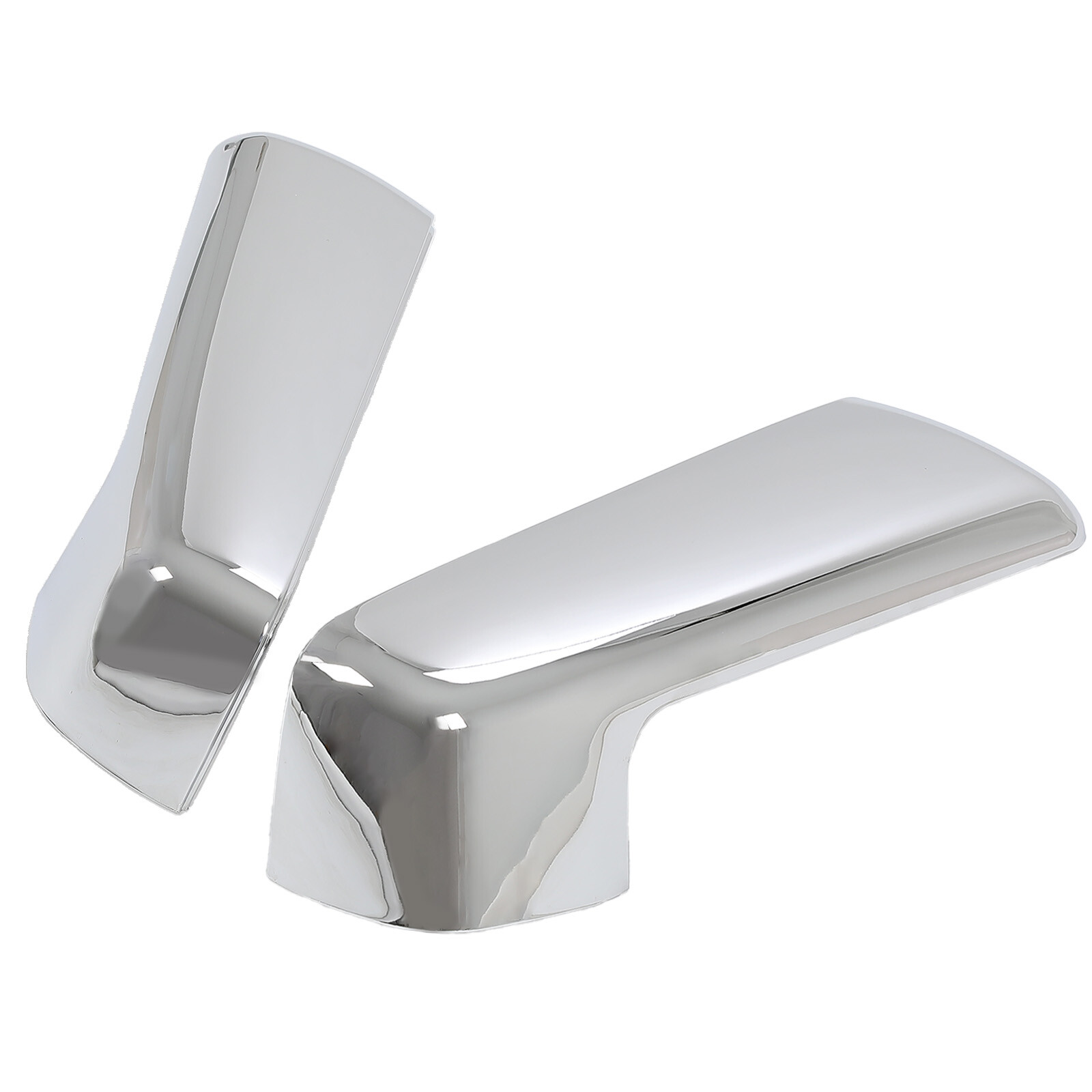 For Chevy Silverado / GMC Sierra 1500 2019-2024 Chrome Top Half Mirror Covers