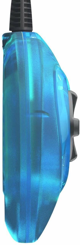 Retro-Bit Official Sega Genesis Controller 6-Button Arcade Pad - Clear Blue