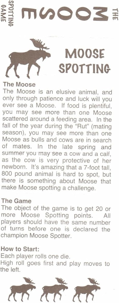 Moose Dice Game