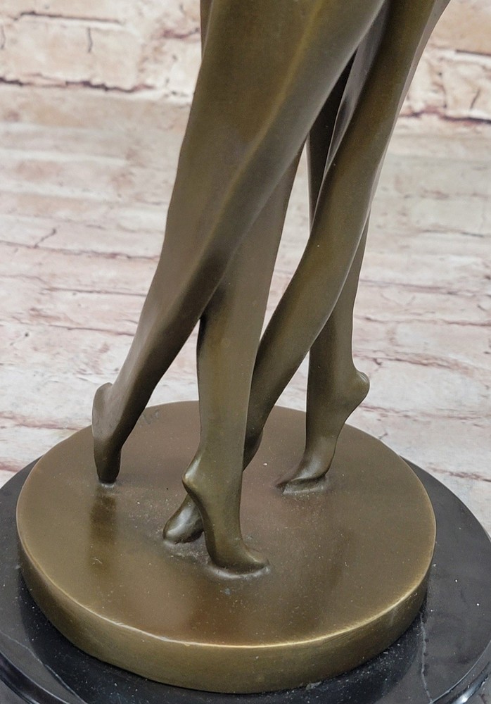 Miguel Lopez Original - Artwork Modern Abstract Bronze Dancer Statue