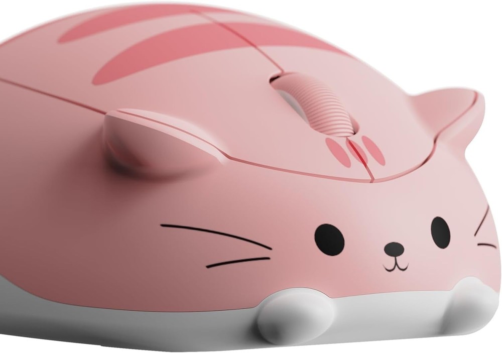 Akko Cat Theme Wireless Gaming Mouse Pink Tri-Mode Bluetooth 2.4G