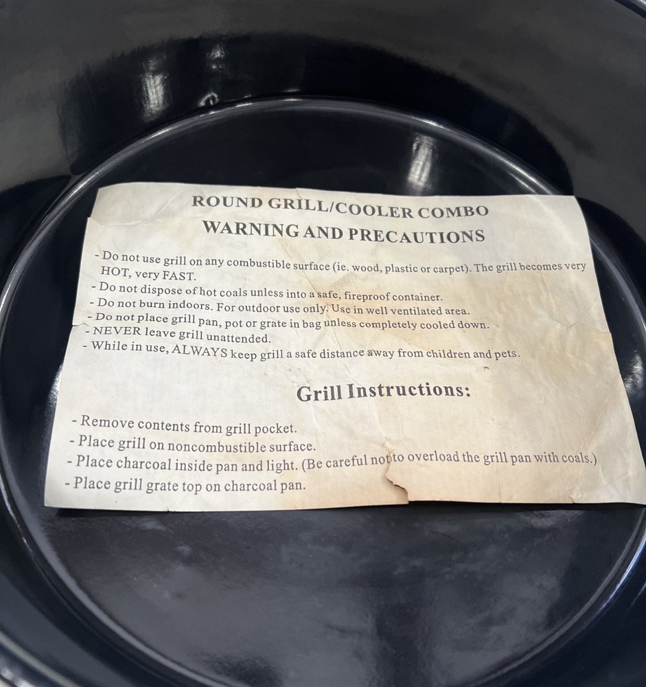 Silver Wolf Camo Camping Backpack With Round Grill/Cooler Combo