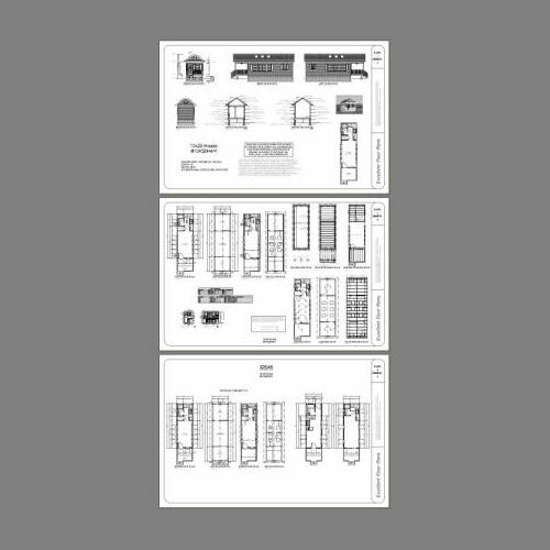 10x28 Tiny House -- 476 sq ft -- PDF Floor Plan -- Model 4M