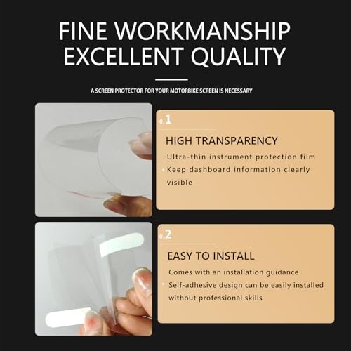 2 Set Dashboard Screen Protector Motorcycle Instrument Protective Film