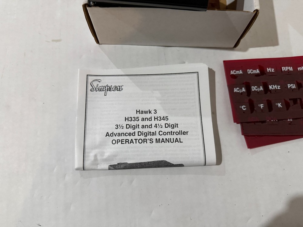 Simspon Hawk 3 Digital Panel Meter Controller H335