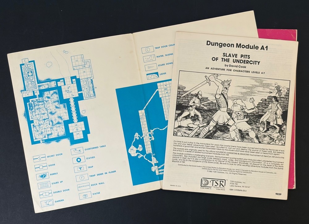 Dungeons & Dragons Advanced D&D Module A1 A4 D2 D3 TSR 1980