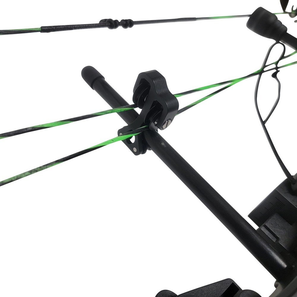 SAS Aluminum Compound Bow Cable Guard Roller Slide String Splitter Black