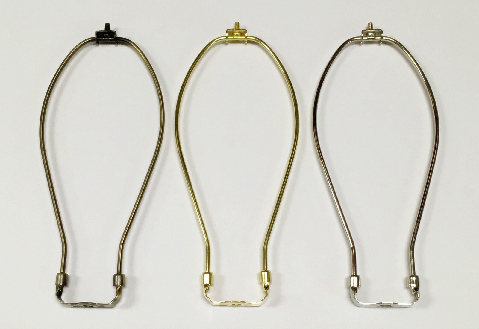 Lamp Parts-Lamp HARP W/Saddle 5" to 12" Heavy Duty 3 Finishes: AB,PB,PN (1 Pc.)