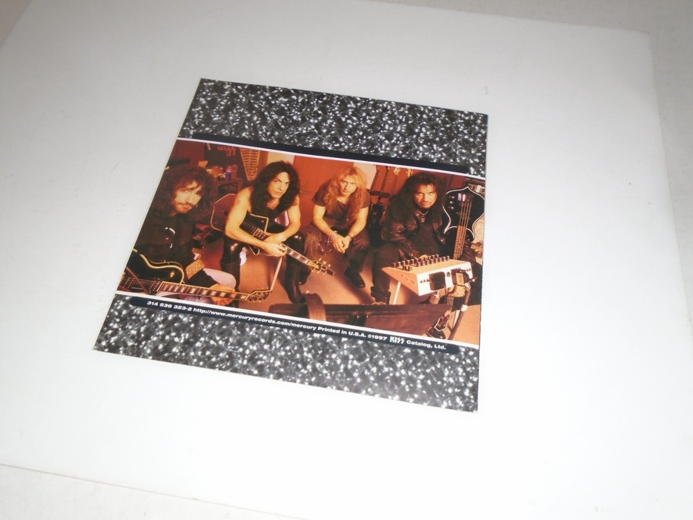 KISS ERIC SINGER BRUCE KULICK SIGNED AUTO AUTOGRAPHED CD BOOKLET - INSERT ONLY