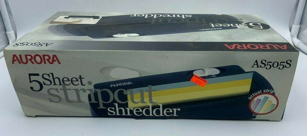Aurora 5 Sheet Stripcut Shredder AS505S