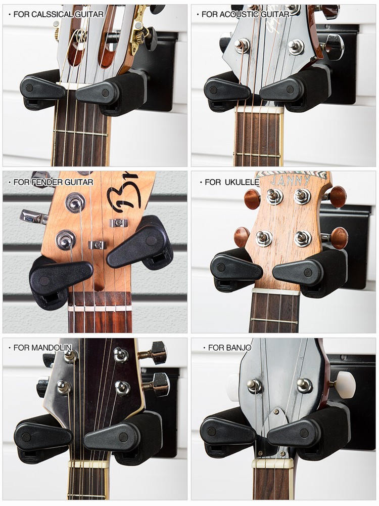 Gravity Guitar Hanger Wall Mount Stand Hooks With Self-locking U2