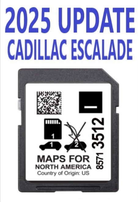 LATEST 2025 CADILLAC ESCALADE 2021-2024 MAP UPDATE Navigation SD Card 85713512