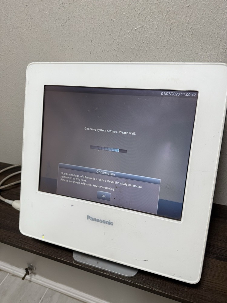 Panasonic GM-72P00A Diagnostic Vascular Ultrasound System, Needs Update As Is