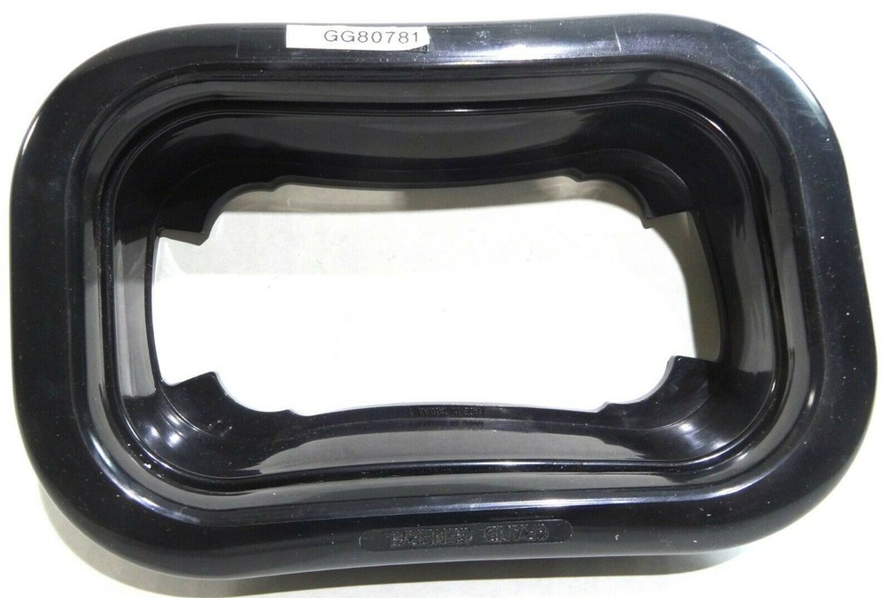 Rectangular Light Grommet Black PVC Open Back GG#80781 Each
