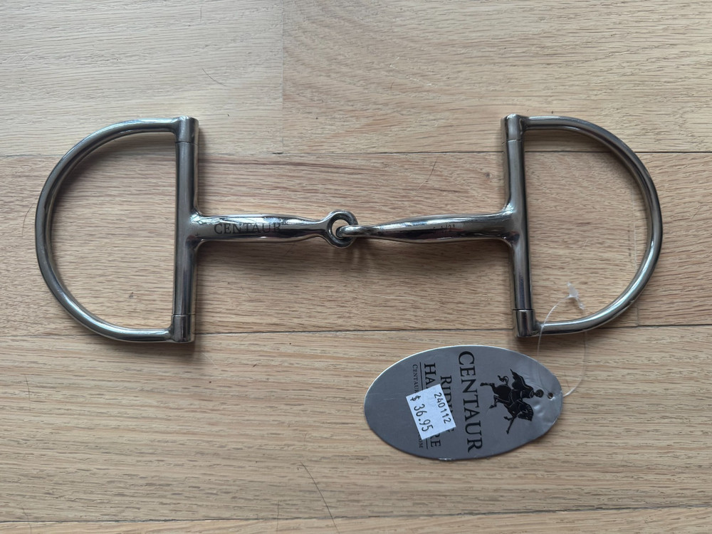 NEW Centaur Hunter Dee Ring Snaffle Bit 5.5"
