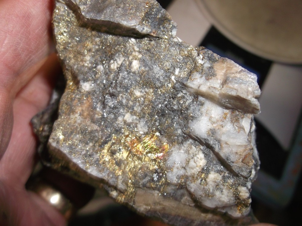 gold silver copper ore, 425 grams samples ,ore high grade .