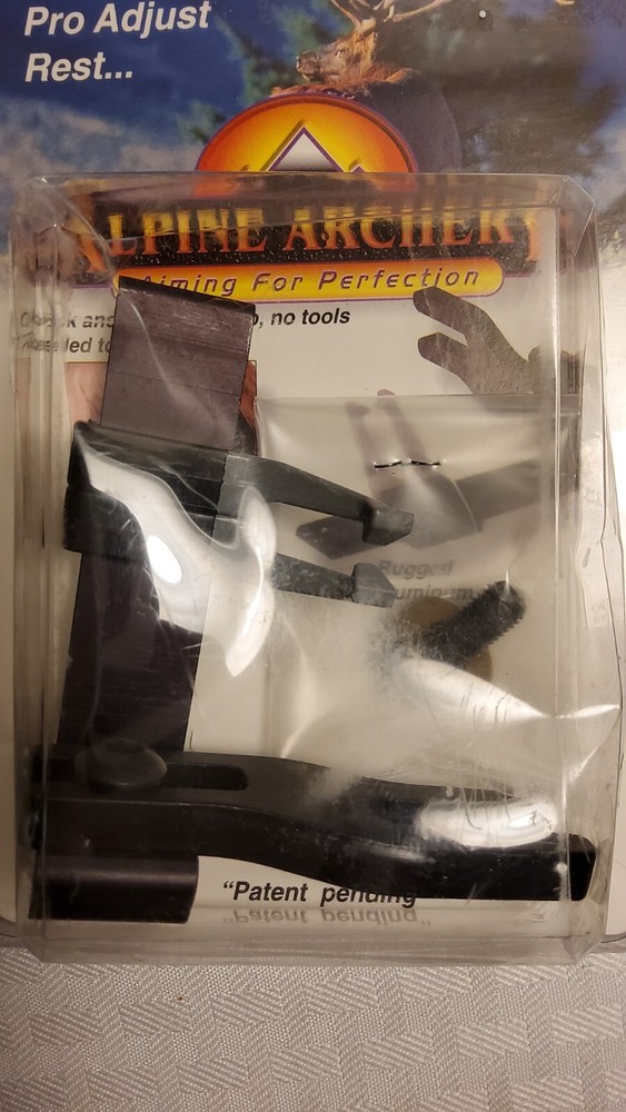 Alpine Archery Pro Adjust Rest Both Right And Left Hand Whisper Flight,