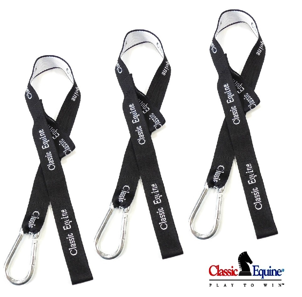 3 Pack Classic Equine Bucket Straps with Aluminum Snaps New