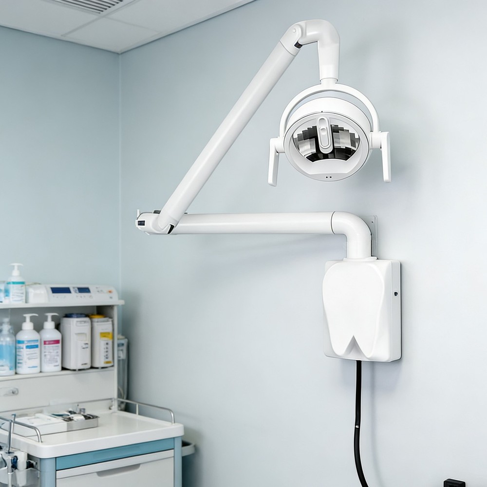 Wall Mounted Dental Shadowless Operating Sensor Light LED Oral Lamp With Bracket