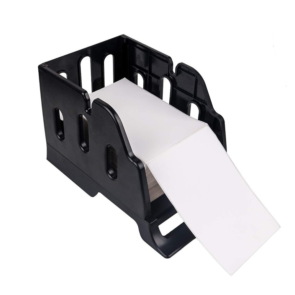 Label Holder for Rolls and Fanfold Labels - Desktop Label Printer Accessory