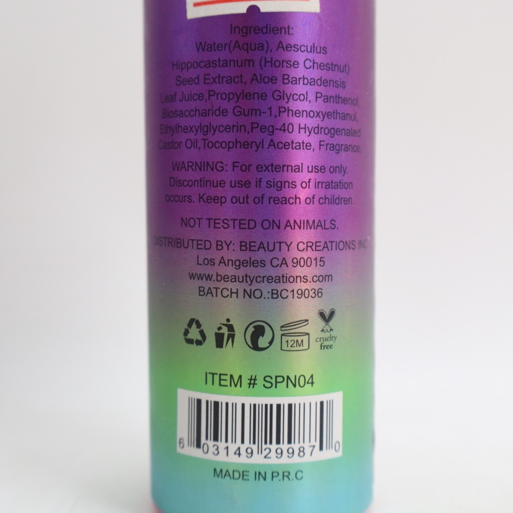 2 PACK Beauty Creations Coconut Setting Spray 4 fl oz Each