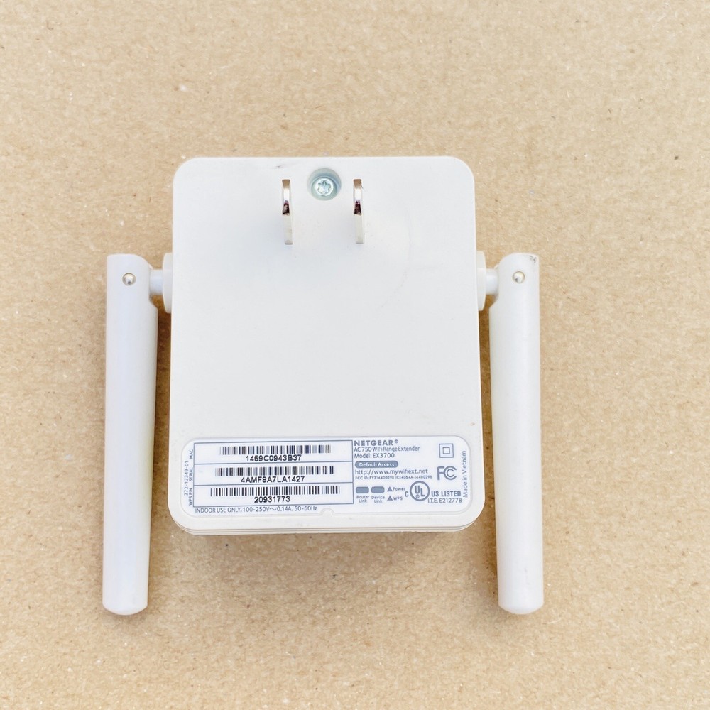 NETGEAR AC750 WIFI RANGE EXTENDER EX3700