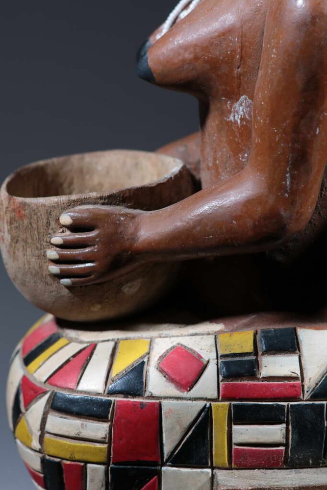 Art African Statue Attie 732