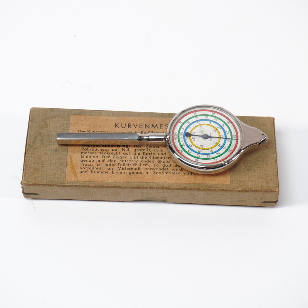 Vintage Germany Map Distance Meter Kurvenmesser with original box
