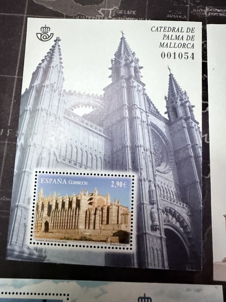 spanish stamps 9 random mini sheets