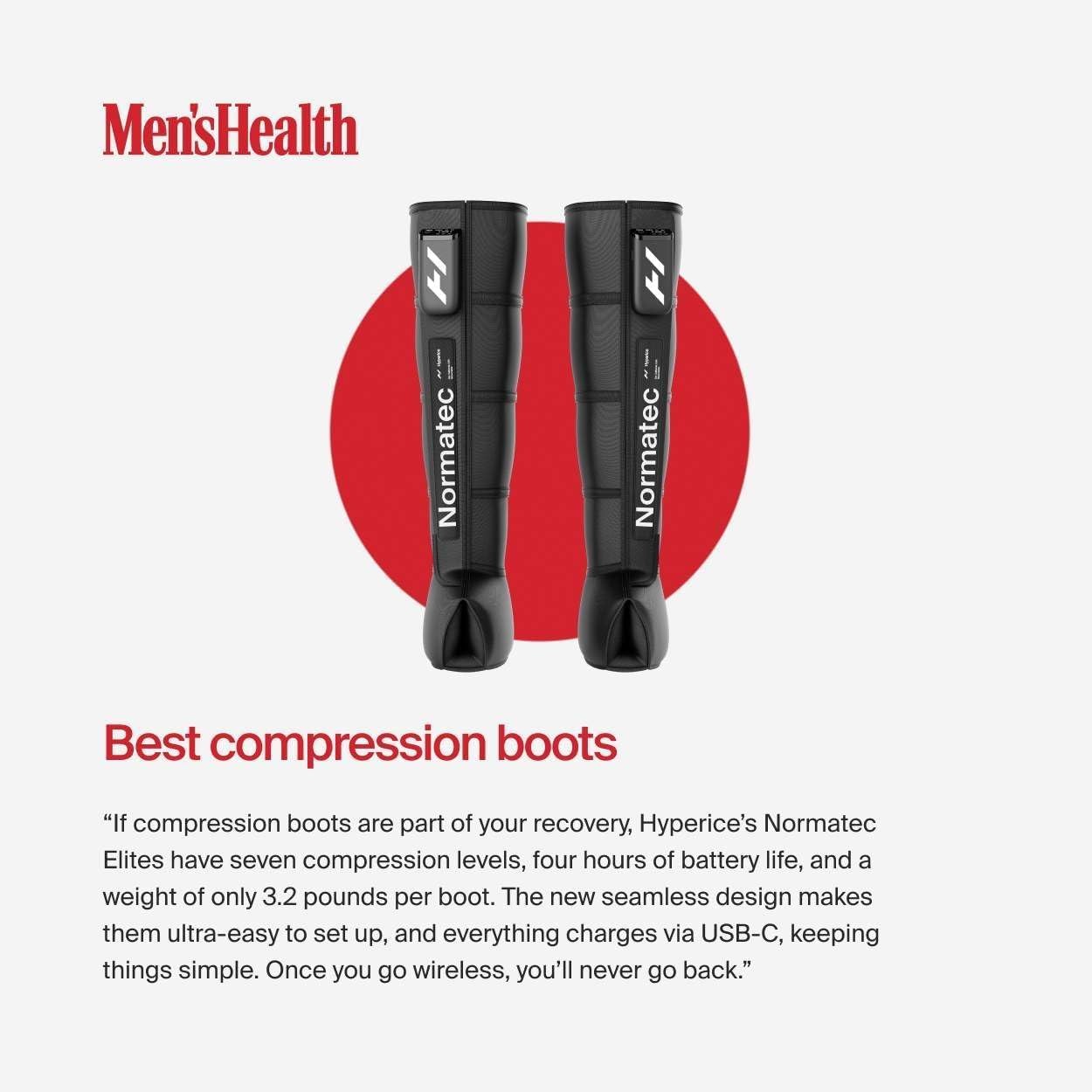 Hyperice Normatec Elite - Standard Size - Cordless Recovery System with Patented