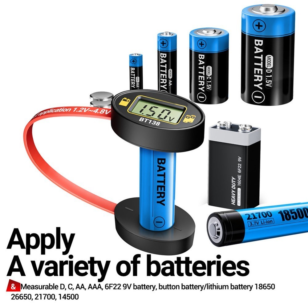 Efficient Battery Tester with Magnetic Suction for Accurate Measurement