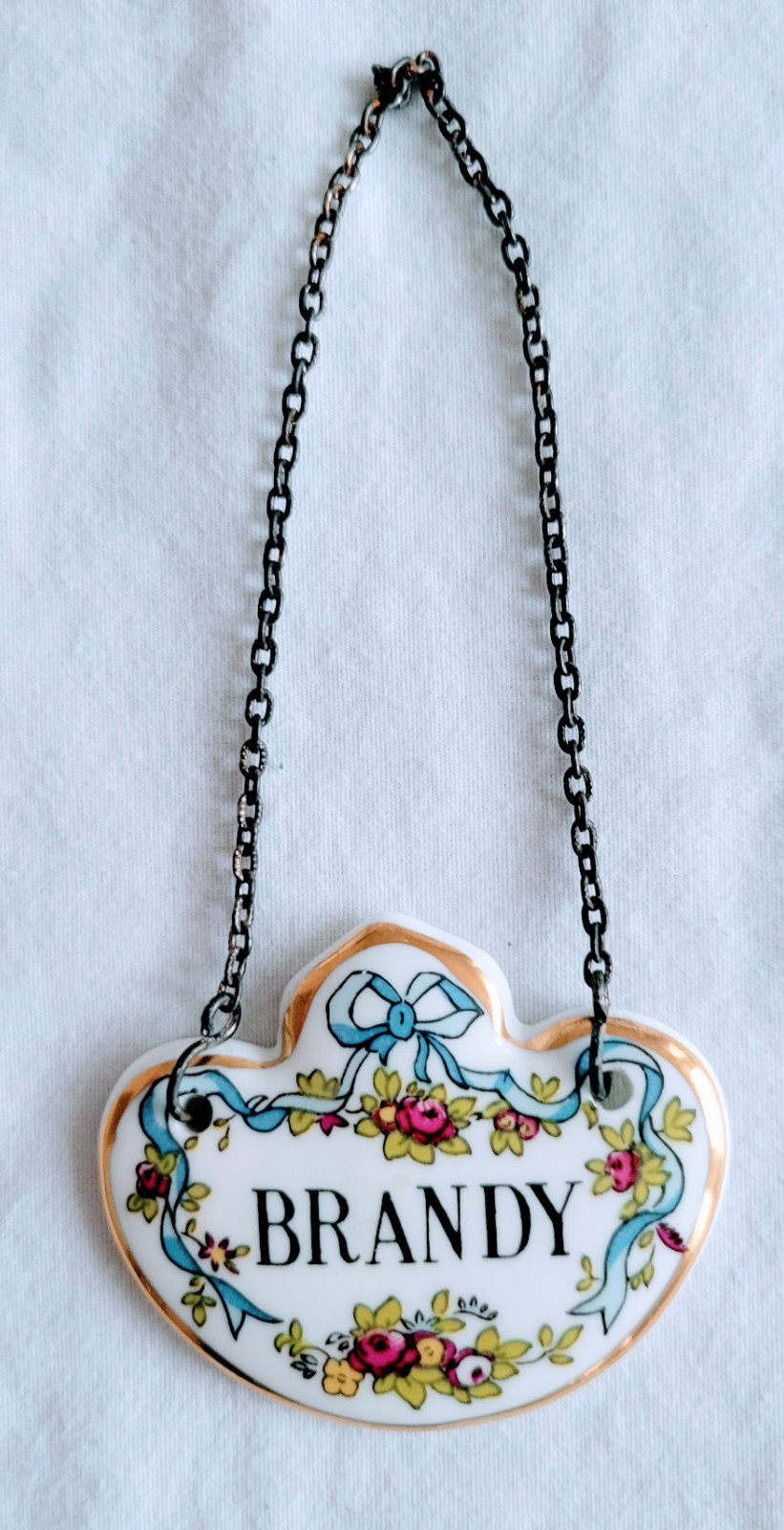 COALPORT Decanter Labels Fine Bone China Set Of 3 “BRANDY”, “PORT” And “SHERRY”