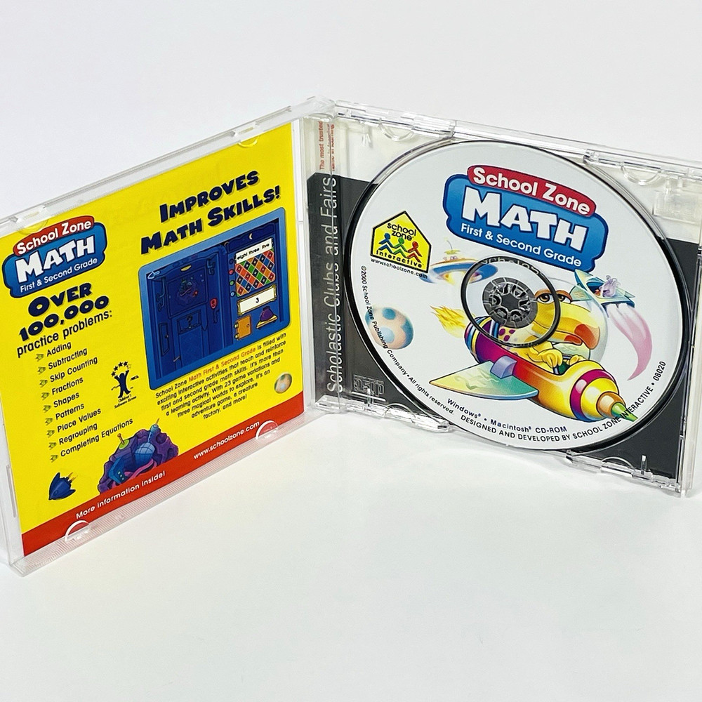 School Zone Math First & Second Grade PC CD-ROM for Windows and Macintosh