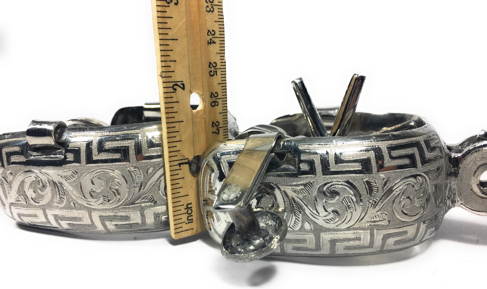 MEXICAN CHARRO SPURS. ESPUELAS CHARRAS FINAS. CHARRO HORSE GEAR, MEXICAN SPURS