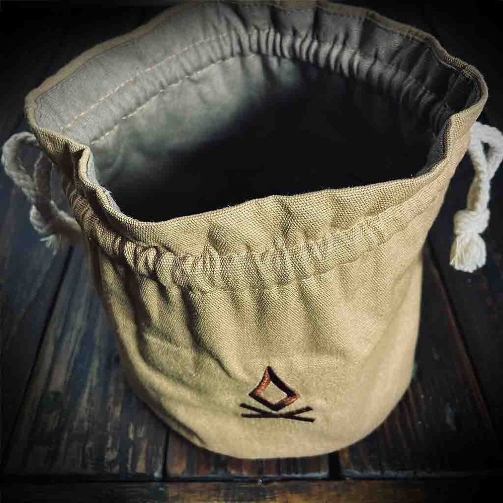 Canvas Possible Fire Pouch | Drawstring Fire Utility Bag | Natural Bushcraft UK