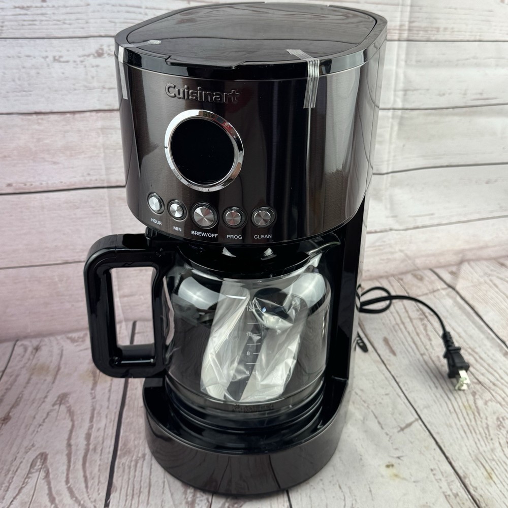 Cuisinart DCC 1220BKSWM 12 Cup Programmable Coffee Maker Black Stainless