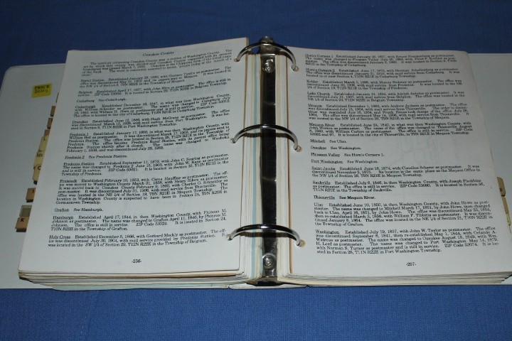 Wisconsin Post Office Hanbook Revised ed 1988 Hale Postal History BlueLakeStamps