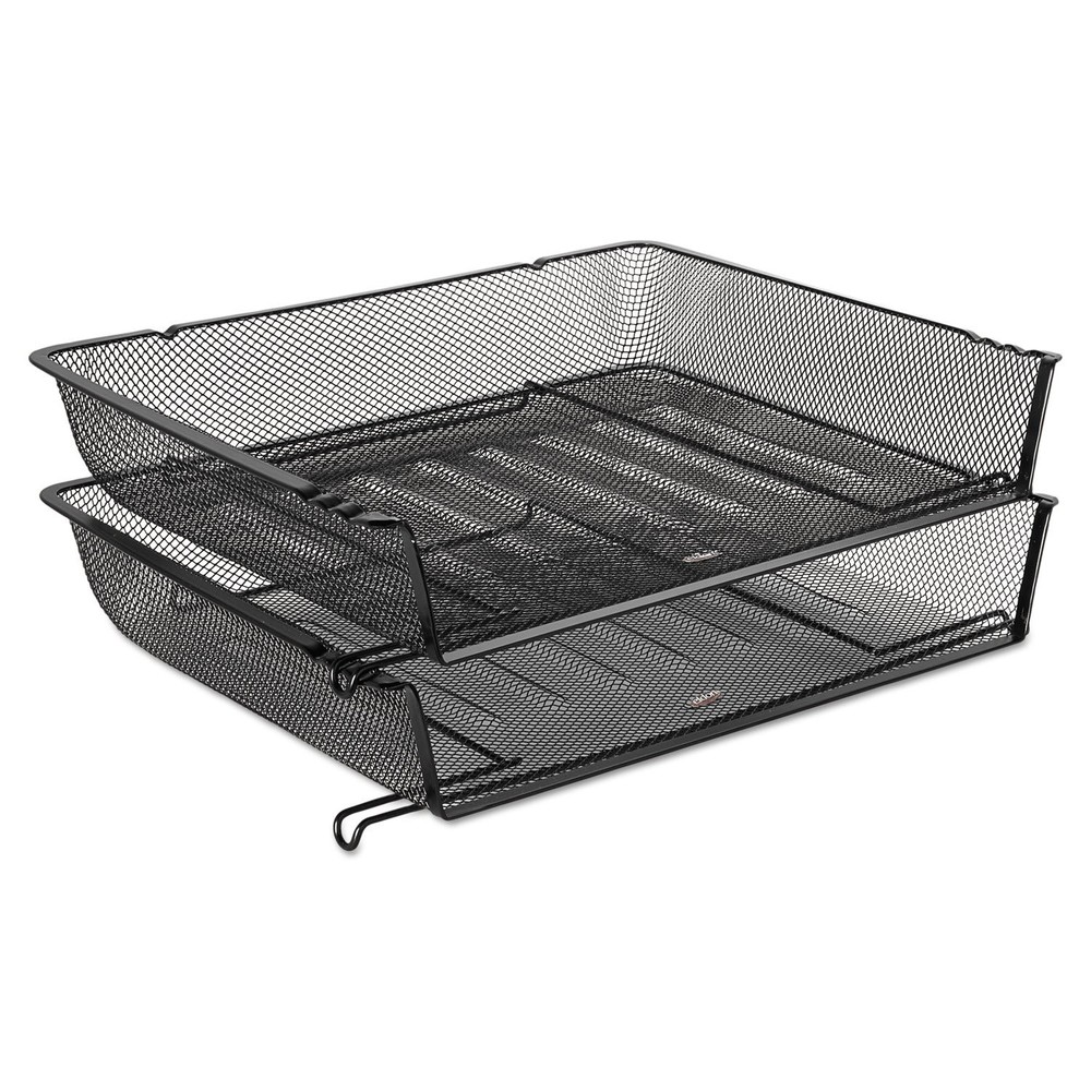 Eldon 62555 Nestable Mesh Stacking Side Load Letter Tray Wire,Black