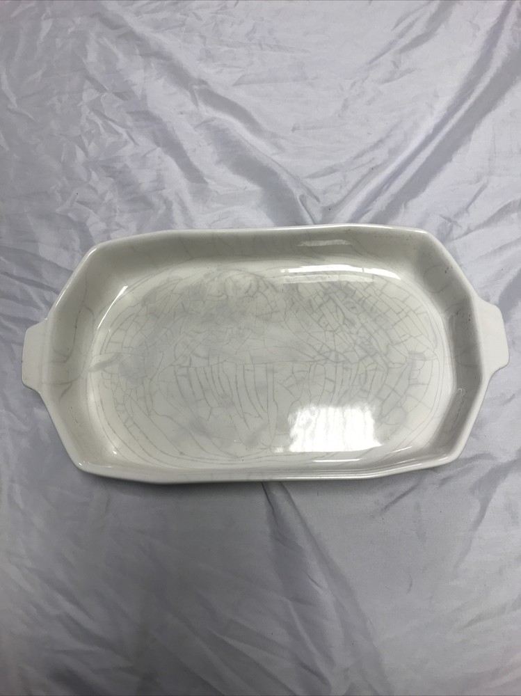 2 Quart Baker  Pfaltzgraff HERITAGE WHITE Lasagna Casserole 236