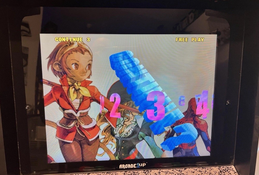 Marvel vs Capcom 2 w/ Lit Marque - Arcade1Up Riser Included 🔥 VERY RARE