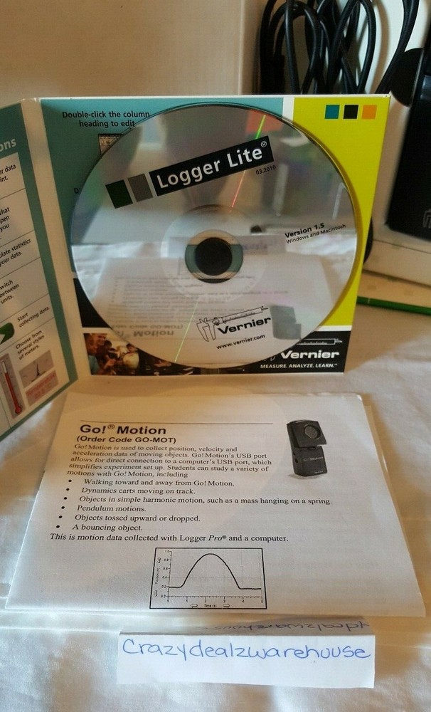 Vernier Go! Motion Velocity & Acceleration Sensor~USB Logger Lite Software *NEW*