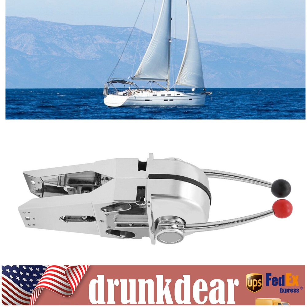 Marine Boat Twin Lever Dual Engine Shift Throttle Top-Mount Engine Control