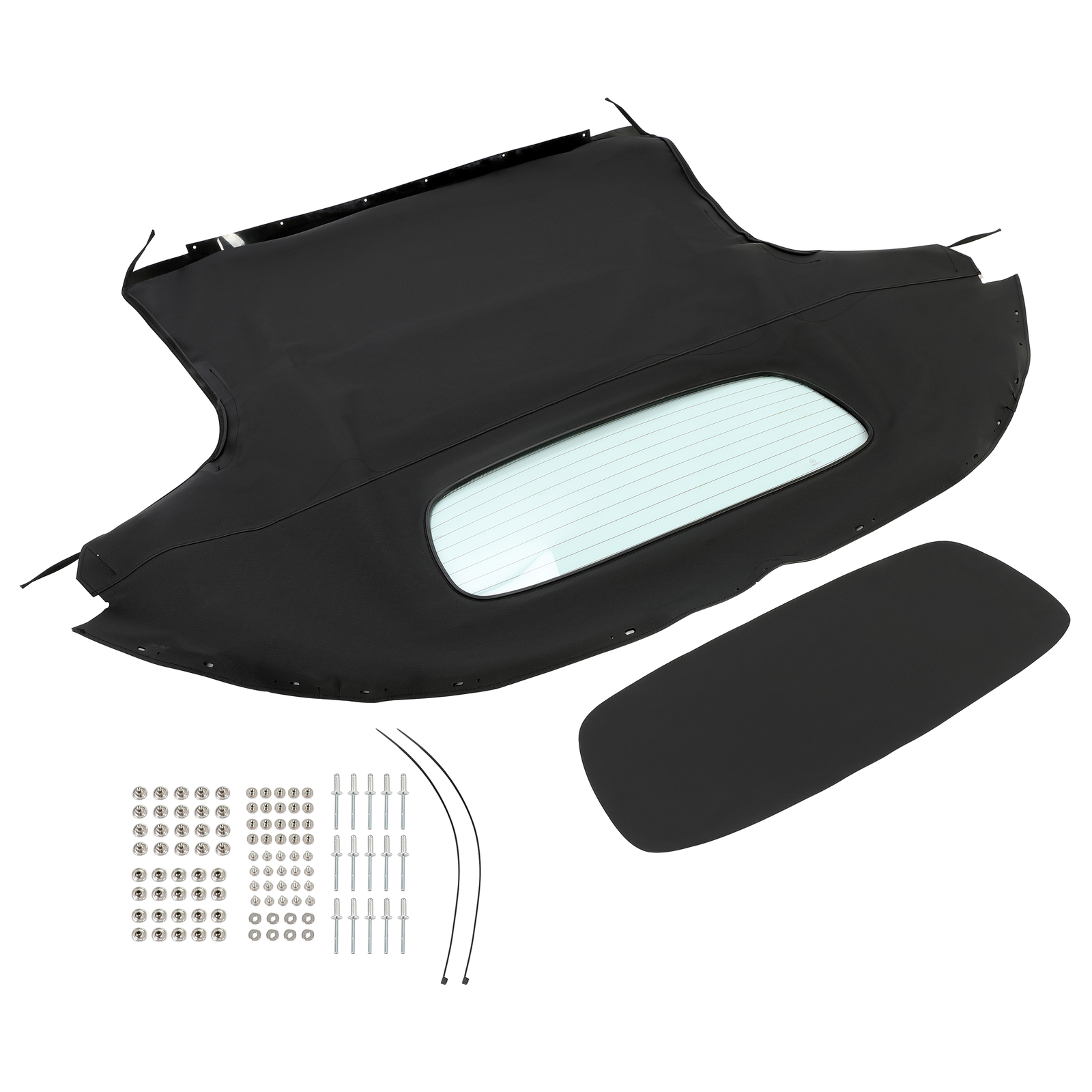 Black Convertible Soft Top W/ Heated Glass Window For Mazda MX-5 Miata 2006-2014