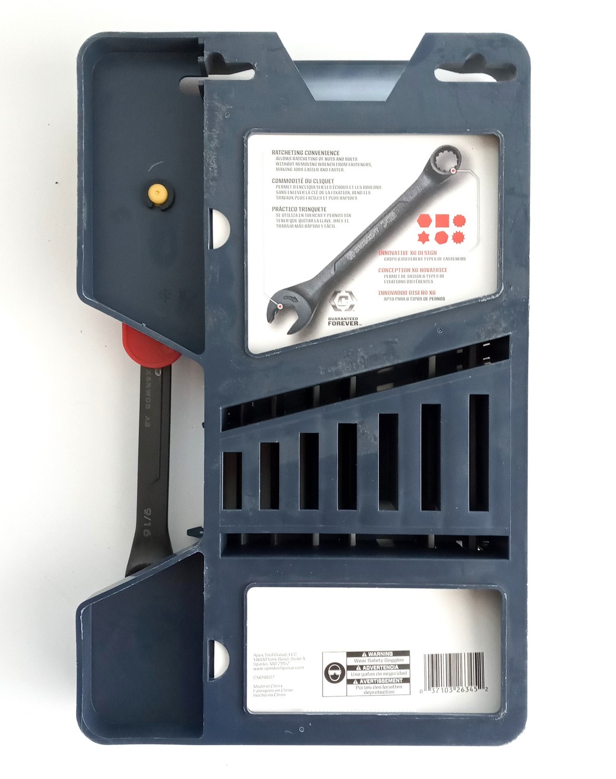 Crescent X6 SAE Combination Wrench Set 7pc CX6RWS7