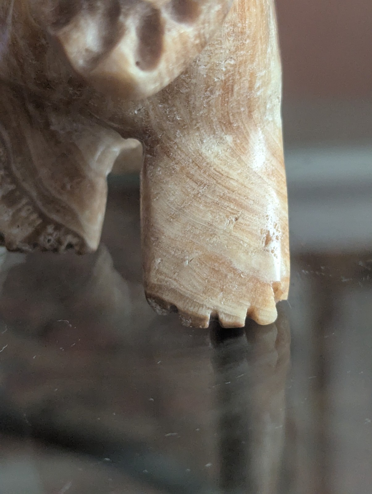 Vintage Carved Stone Panther Puma Cat Statue Figurine Mountain Lion Natural Art