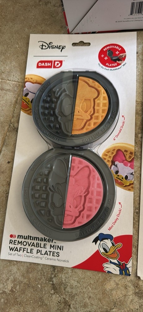 Disney Dash Mickey & Friends MultiMaker Mini Waffle Maker System + Xtra Plates