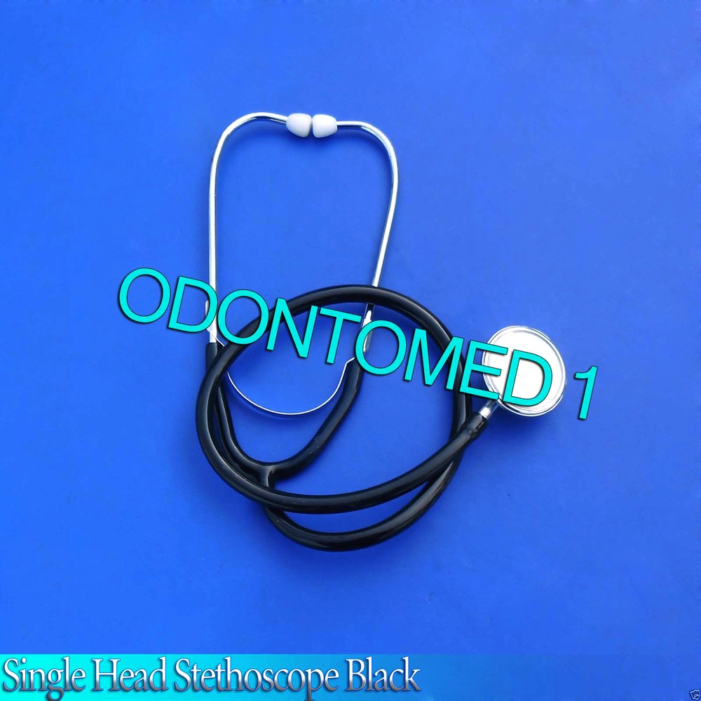 Stethoscope Single Head Black New