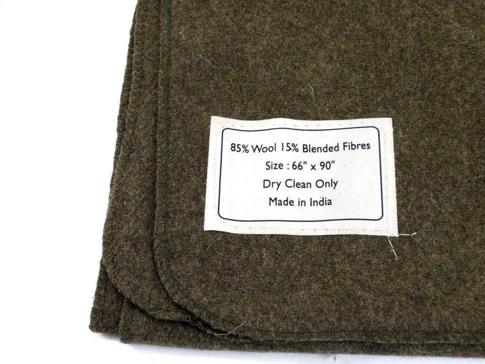 US Army Style Wool Blanket (85% Wool) IMPORTED